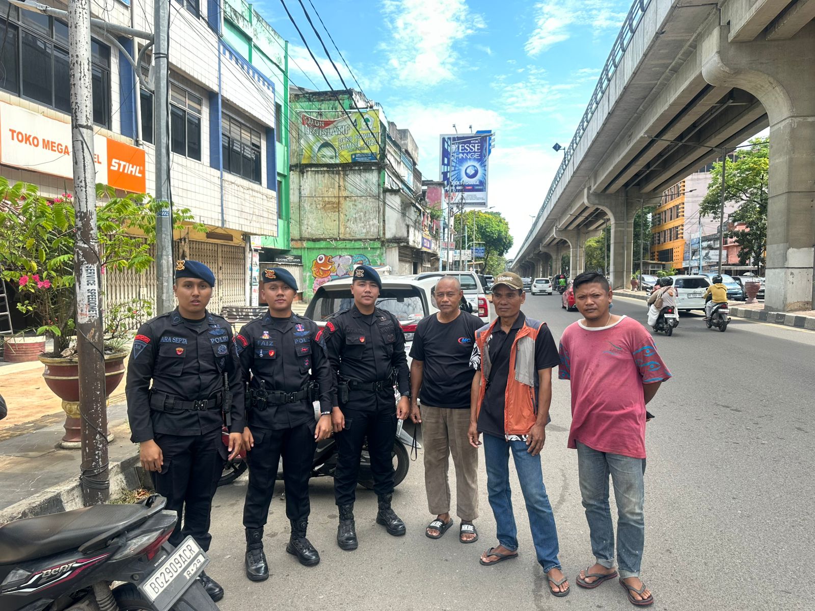 Branding Patroli Kamtibmas Batalyon A Pelopor: Memastikan Keamanan dan Ketertiban di Sumsel Selama Operasi Sikat I Musi 2025