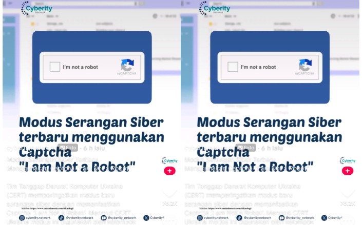 Serangan Siber Captcha Palsu Makin Merajalela, Lakukan Hal Ini Kalau Tidak Ingin Data Pribadi Dicuri