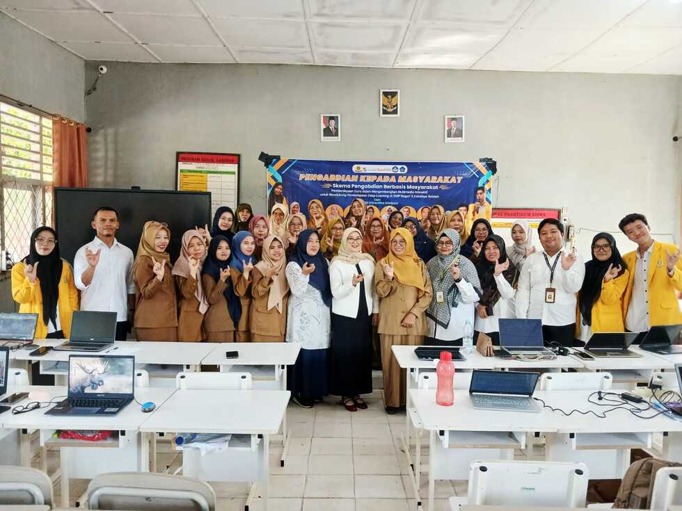 Unsri Berdayakan Guru SMPN 3 Indralaya Selatan, Lewat Pengembangan Multimedia Interaktif