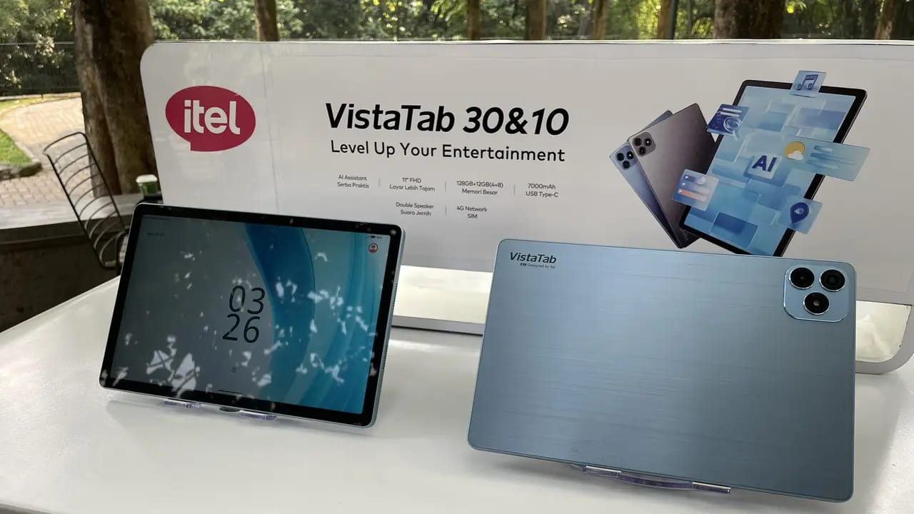 Itel VistaTab 30 Pro Punya Layar 13 Inci dan Baterai 10.000 mAh, Dibanderol 2 Jutaan