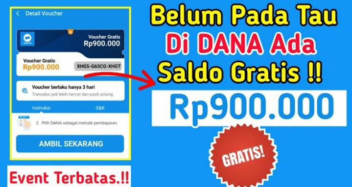 Aplikasi DANA Bagi-bagi Cuan Gratis Hingga Rp900.000, Buruan Ambil Selagi Masih Ada Kesempatan