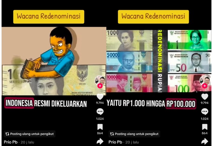 Viral Akun Media Sosial Ini Edarkan Informasi Uang Kertas Baru Resmi Dikeluarkan BI, Nominalnya Segini