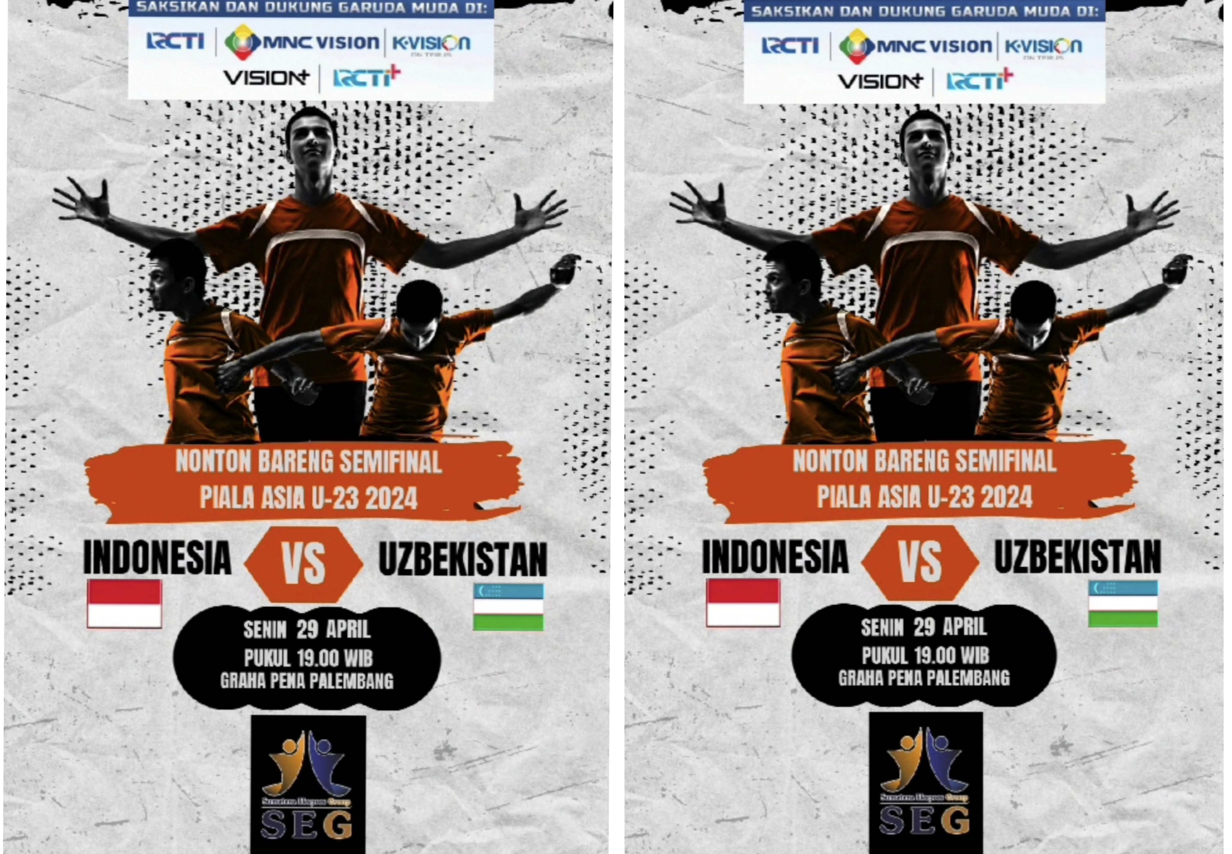 Sumatera Ekpres Grup Gelar Nobar Semifinal Piala Asia U-23, Gratis dan Berhadiah Loh Guys! 