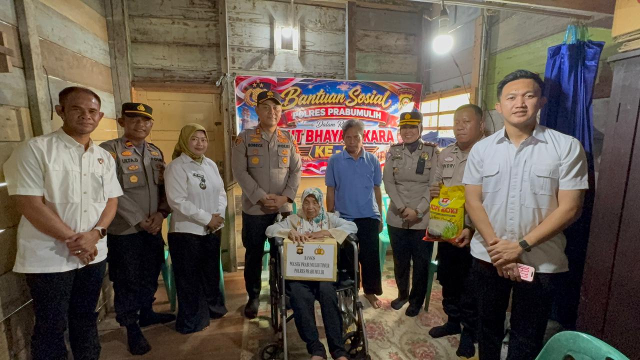 Sentuh Hati Masyarakat, Polres Prabumulih Bantu Lansia, Anak Yatim, hingga Penyandang Disabilitas