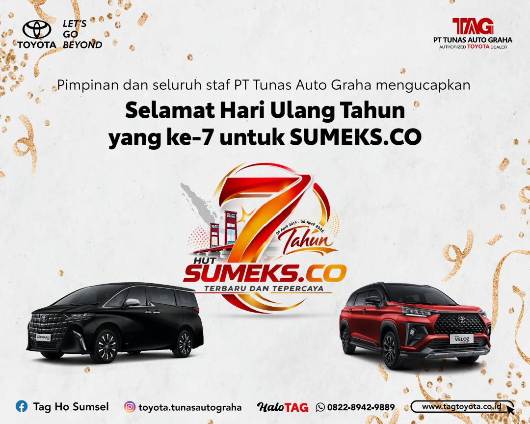 PT Tunas Auto Graha Mengucapkan Selamat Ulang Tahun ke-7 SUMEKS.CO Tahun 2026
