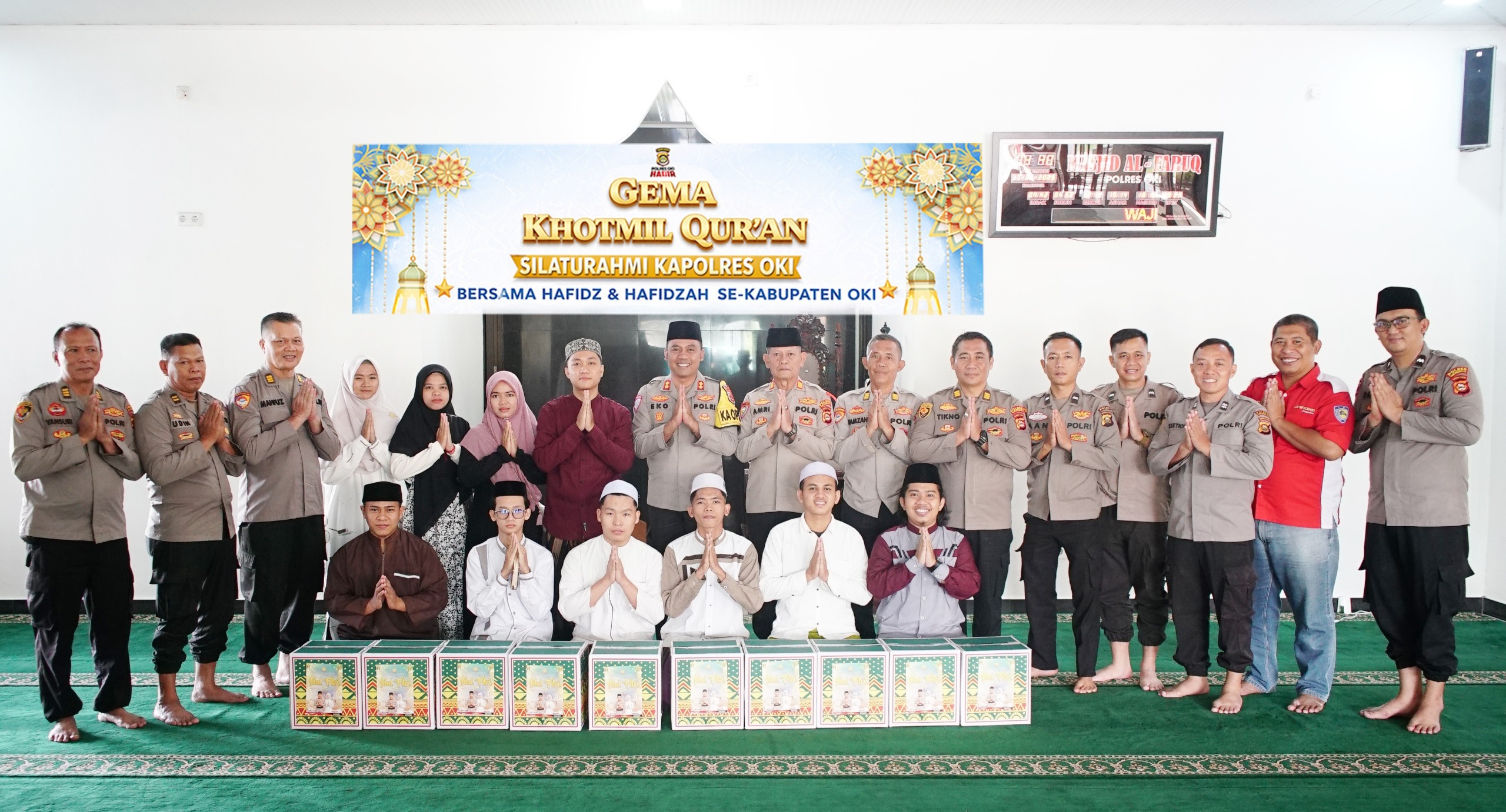 Kapolres OKI Rangkul Hafiz dan Hafizah dalam Gema Khotmil Qur’an