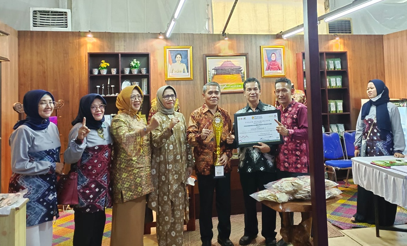 Double Winner, Anjungan dan Stand Ogan Ilir Raih Juara I di Sriwijaya Expo 2022