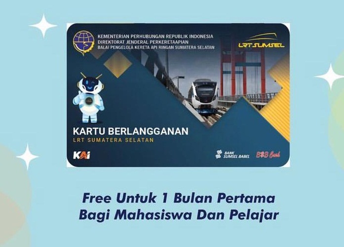 Woww, Naik LRT Palembang Gratis Satu Bulan Sepuasnya, Khusus Bagi Pelajar dan Mahasiswa