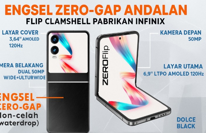 Engsel Zero-Gap Jadi Andalan, Infinix Zero Flip Tampil Percaya Diri di Pasar Ponsel Lipat