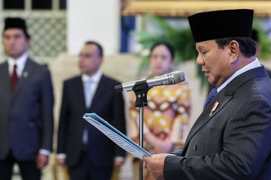 Presiden Prabowo Lantik Dua Menteri dan Tiga Wakil Menteri Baru Kabinet Merah Putih 2025–2029