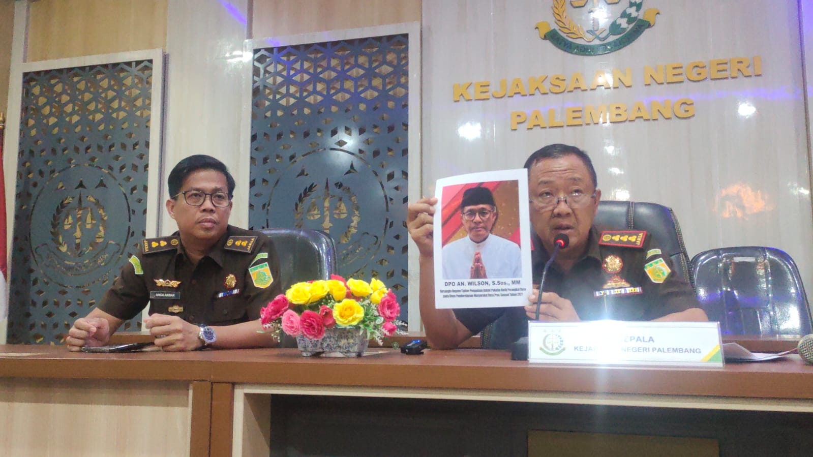  Wilson, Mantan Plt Kadis PMD Sumsel Ditetapkan Sebagai DPO Tersangka Korupsi Pengadaan Batik