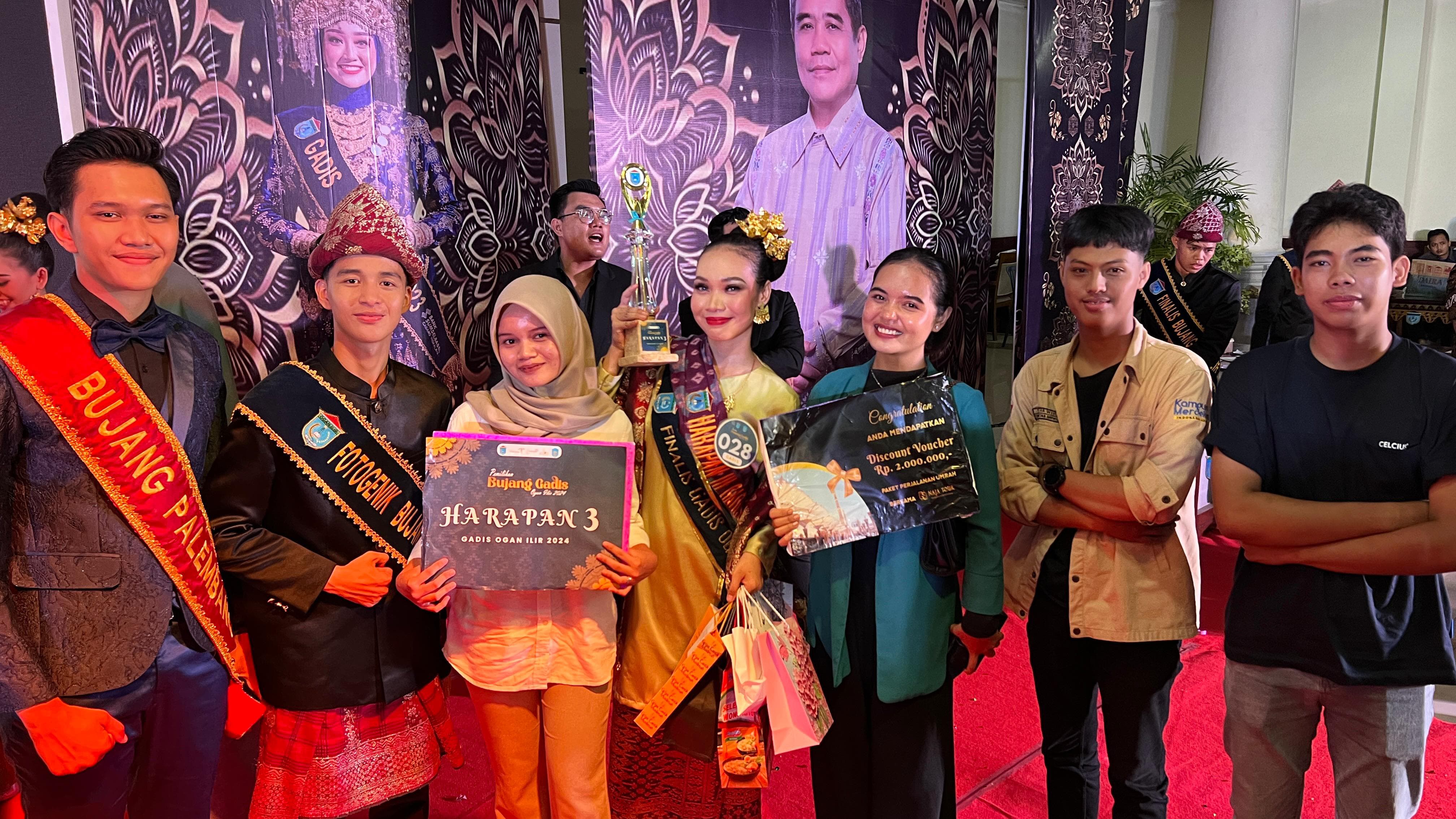 Mengharumkan Nama UBD, Vivi Raih Harapan III di Bujang Gadis Ogan Ilir 2024