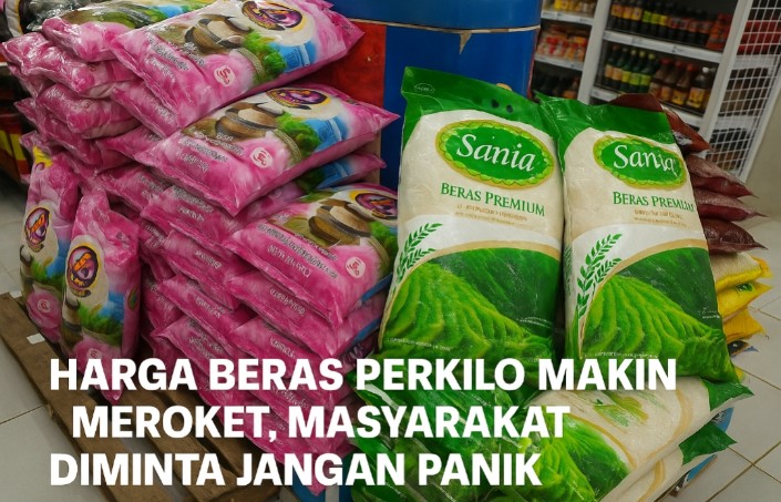 Naik Terus, Harga Beras Medium di Minimarket Banyuasin Tembus Rp14.900 Per Kilo