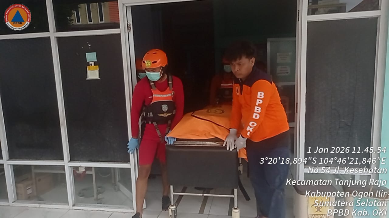 Bocah Tenggelam di Sungai Komering Ditemukan Warga sedang Mencari Ikan di Talang Balai Ogan Ilir