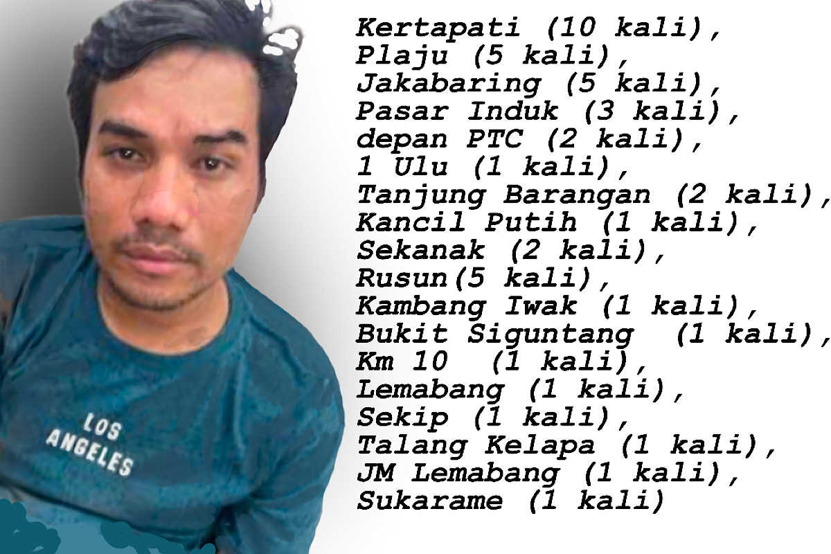 Akhir Perjalanan Raja Curanmor Asal Tanjung Raja, Rekor 44 Sepeda Motor di Palembang 