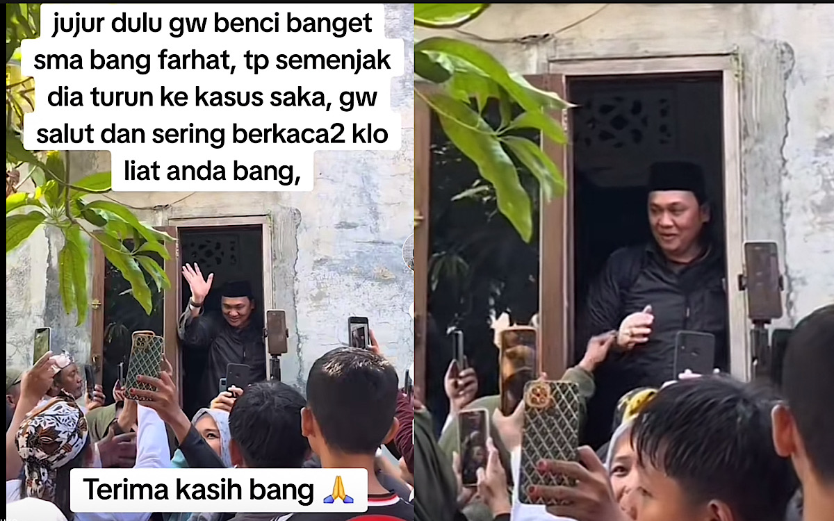 Netizen Ungkap Dulu Tak Suka Farhat Abbas, Tapi Pas Pengacara Gondrong Ini Bela Saka Tatal Berubah Jadi Suka 