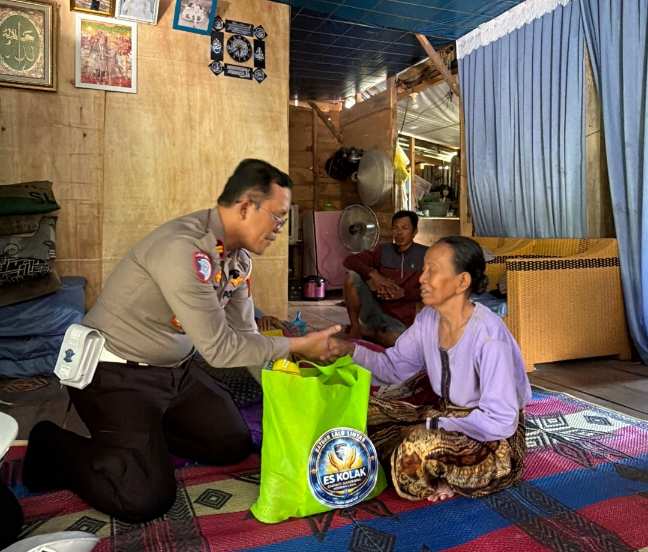 Satlantas Polres Ogan Ilir Laksanakan Kegiatan Inovasi 'ES KOLAK', Empati Sambang Korban Laka