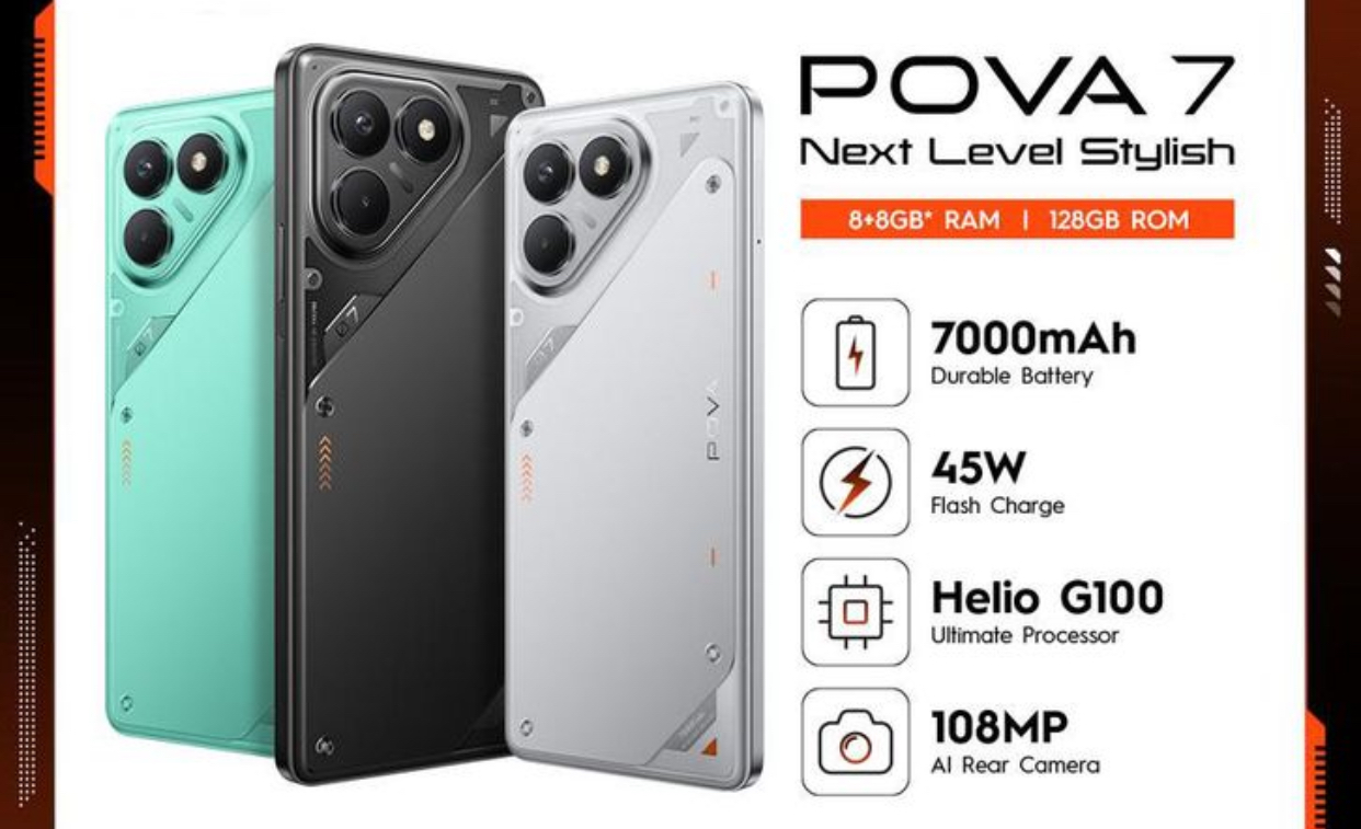 Tecno Pova 7 5G Hadir, Usung Layar AMOLED 120Hz untuk Gaming dengan Harga Terjangkau