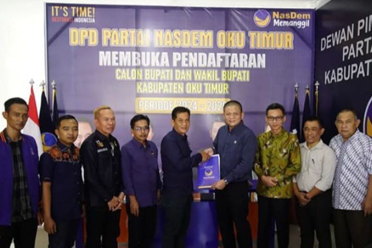 Enos-Yudha Berharap Kembali Diusung Nasdem pada Pilkada OKU Timur 2024