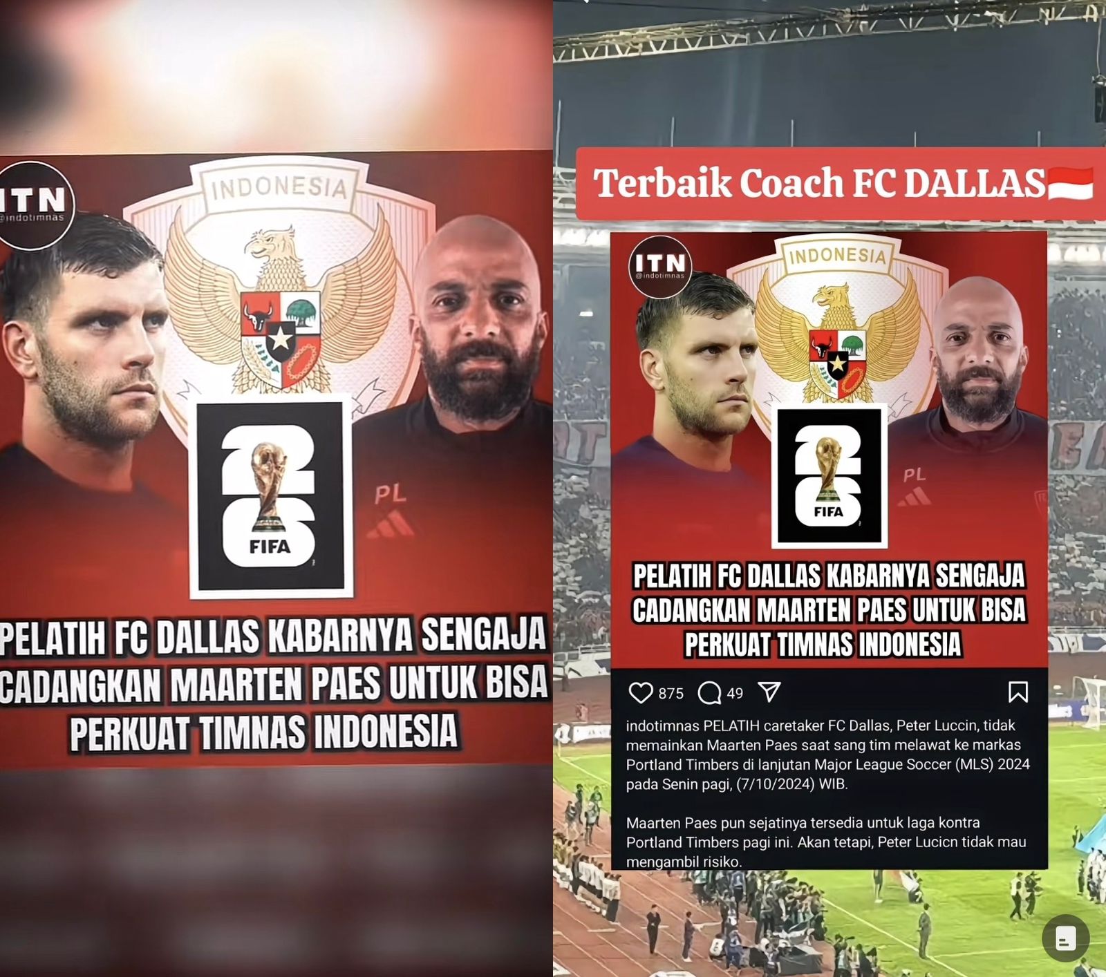 Respect! Pelatih FC Dallas Sengaja Cadangkan Maarten Paes Untuk Bisa Perkuat Timnas Indonesia 