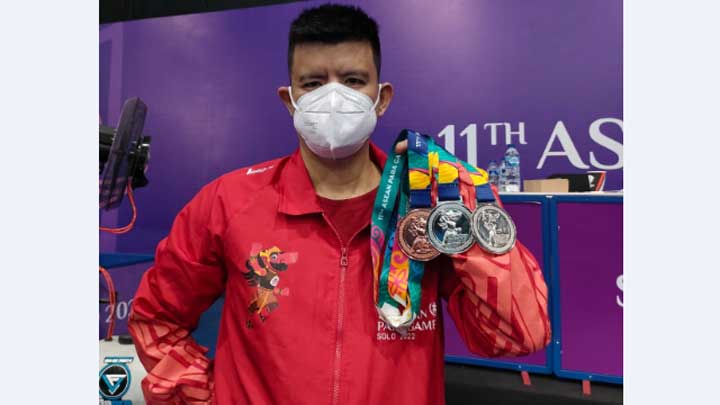 ASEAN Paragames, Rahmad Hidayat Sumbang Tiga Medali