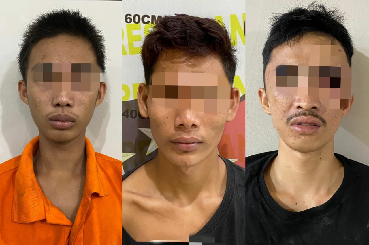 Beraksi di Jalintim Palembang-Indralaya Saat Malam Tahun Baru, 3 Begal Ditangkap Satreskrim Polres Ogan Ilir