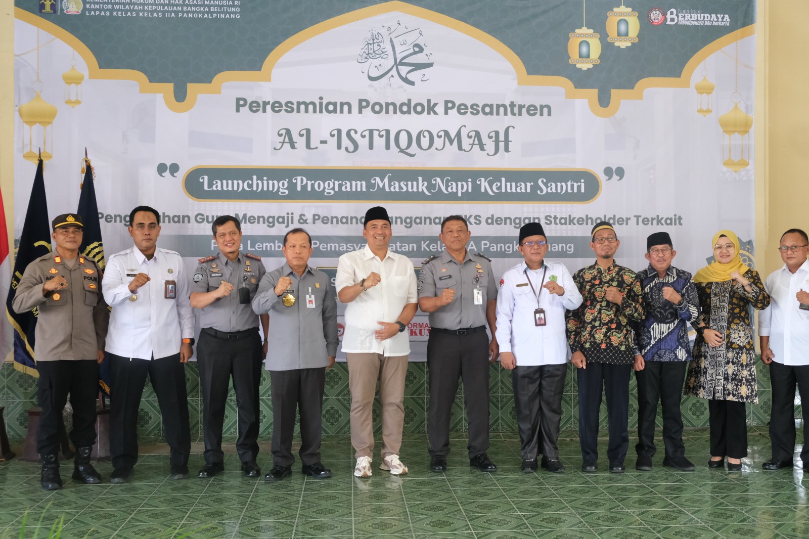 Lapas Kelas IIA Pangkalpinang Resmikan Pesantren Al-Istiqomah dan Program 'Masuk Napi, Keluar Santri'