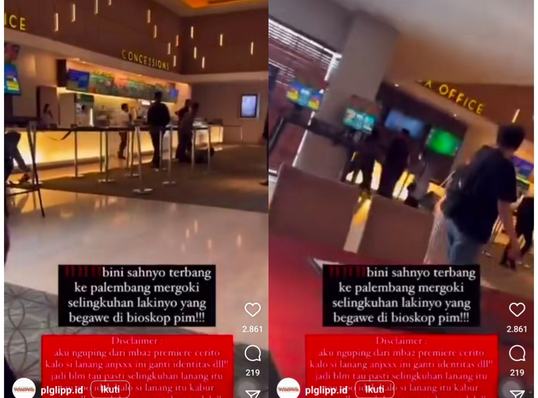 Nekat Terbang dari Jakarta ke Palembang, Selebgram Ini Labrak Pelakor Bikin Heboh Pengunjung Bioskop