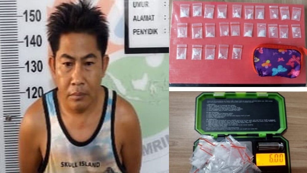 Polisi Geledah Rumah Pengedar Narkoba di Lempuing Jaya OKI, Temukan 25 Paket Sabu di Dinding Dapur 