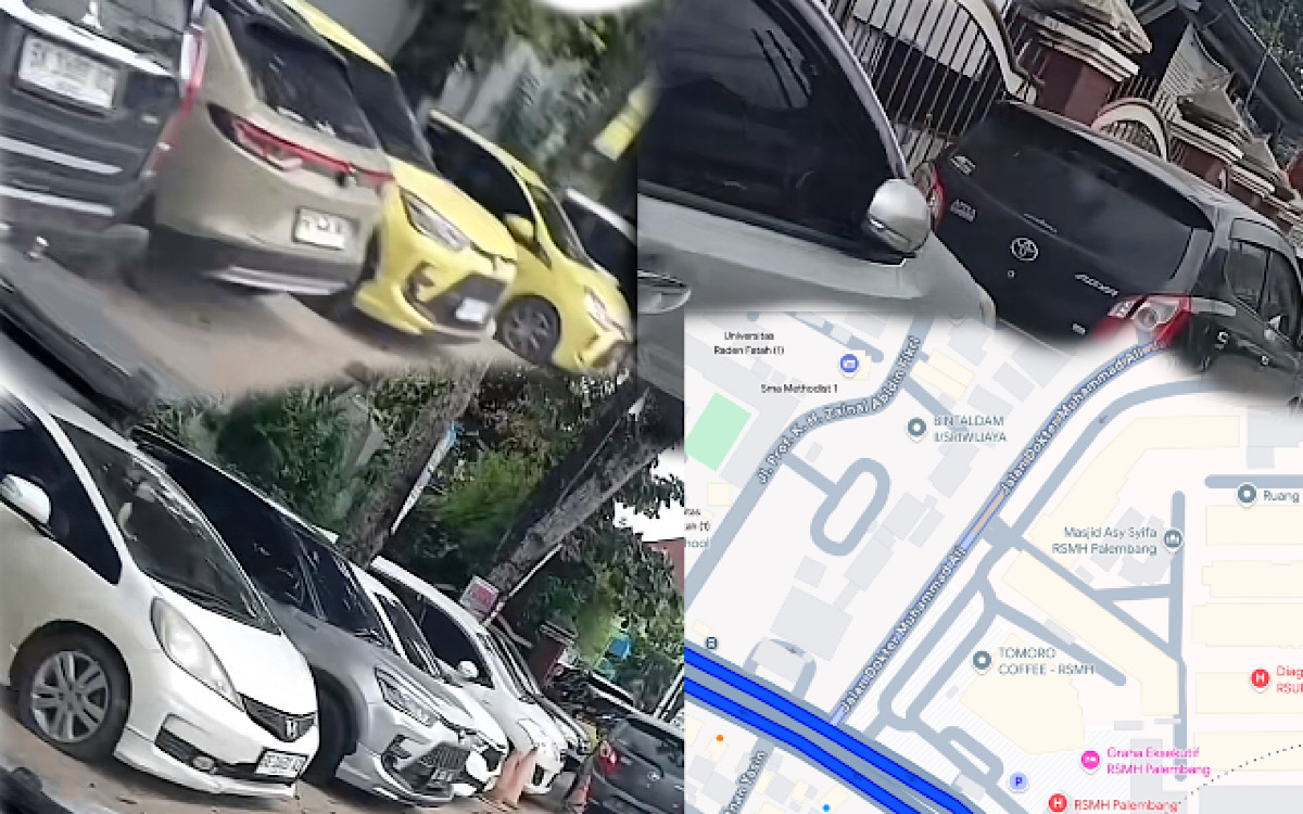 NEWS INFO Deretan Mobil Parkir di Belakang RSMH Palembang Bannya Kena Gembos OTK, Tukang Parkir ‘Lepas Tangan’