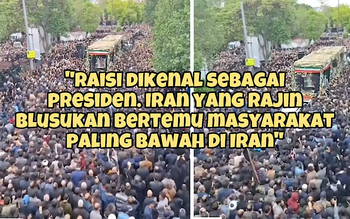 Membeludak, Rakyat Iran Padati Jalanan Mengantar Jenazah Presiden Ibrahim Raisi Menuju ke Pemakaman