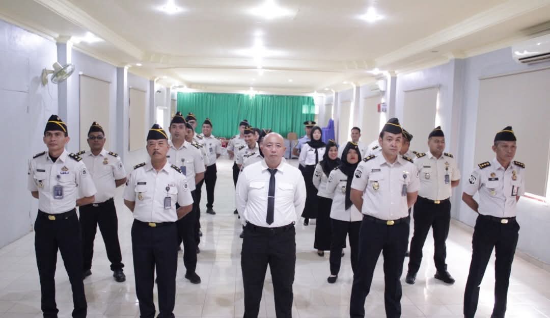 Lapas Tanjung Raja Ikuti Apel Bersama Tahun 2026 Secara Virtual, Perkuat Sinergi Satu Kemenko