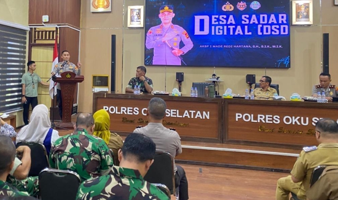 Desa Sadar Digital Diresmikan, Polres OKU Selatan Perkuat Literasi Masyarakat