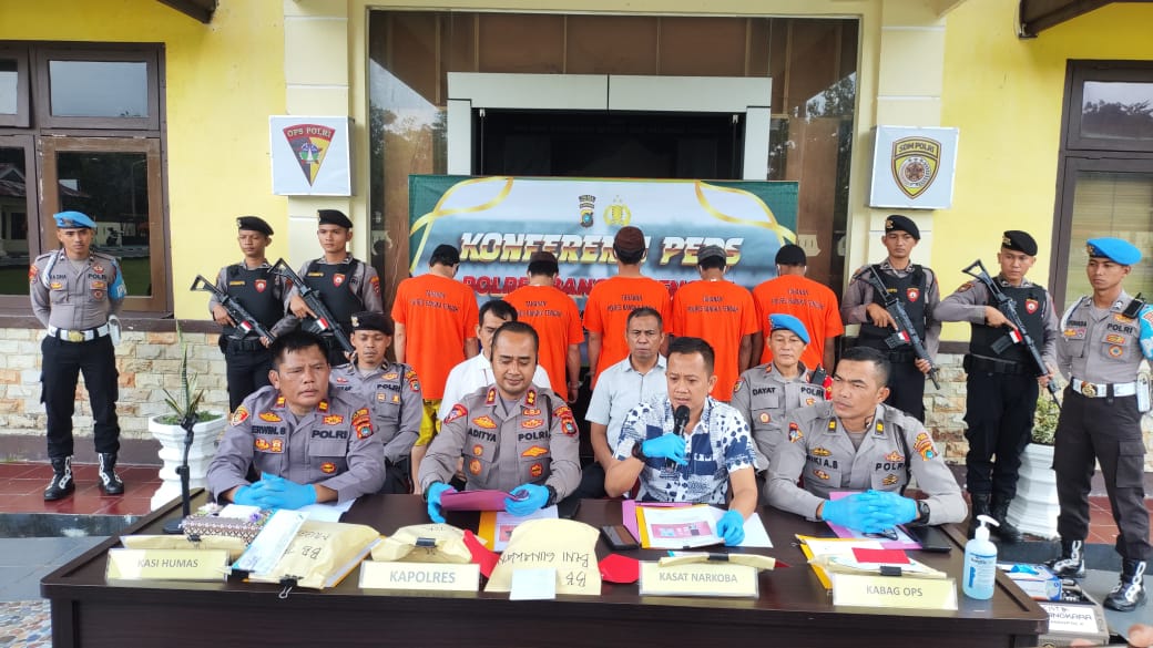 Sat Resnarkoba Polres Bangka Tengah Berhasil Ungkap 5 Kasus Narkotika di Operasi Antik Menumbing 2025