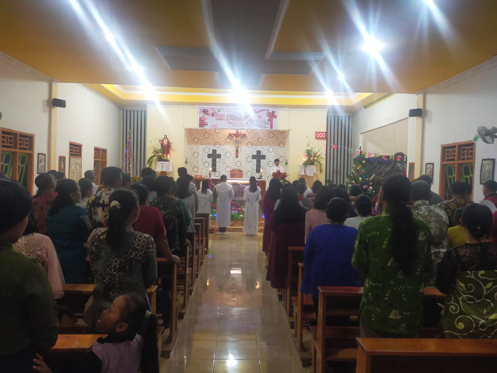 Misa Natal 2022 di Mesuji Raya OKI, Datangkan Pendeta Palembang