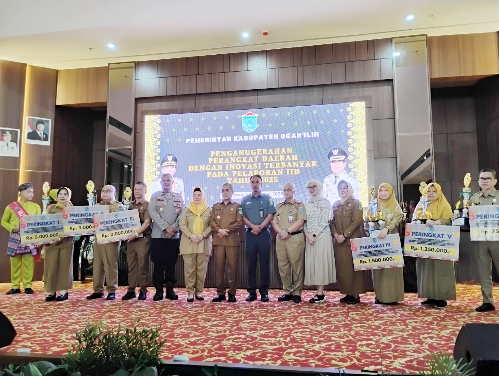 Wabup Ogan Ilir Hadiri Penganugerahan Lomba Inovasi Daerah Tahun 2025