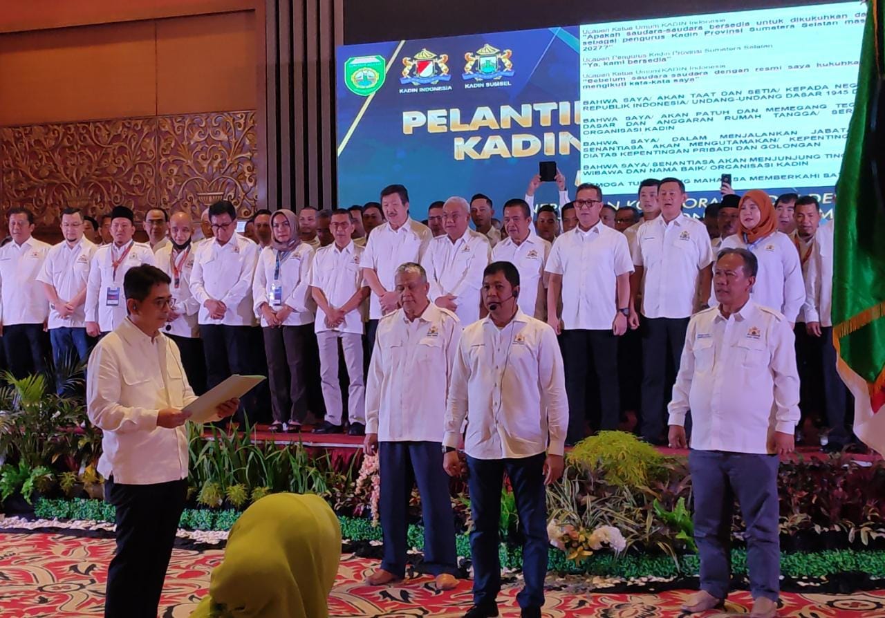 Affandi Uji Resmi Menjabat Ketum Kadin Sumatera Selatan, Miliki 25 Program Kerja