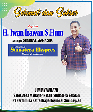 Sales Area Manager Retail Sumsel PT Pertamina Patra Niaga Mengucapkan Selamat dan Sukses Kepada H Iwan Irawan