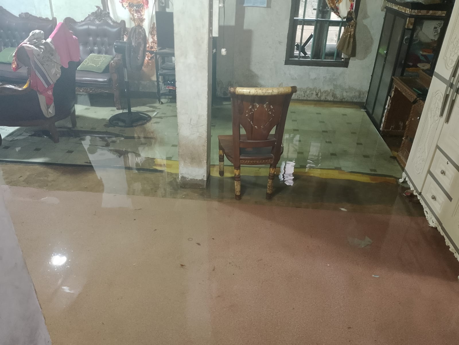 Sejumlah Rumah di Pinggiran Sungai Desa Sergeni Kayuagung Alami Banjir