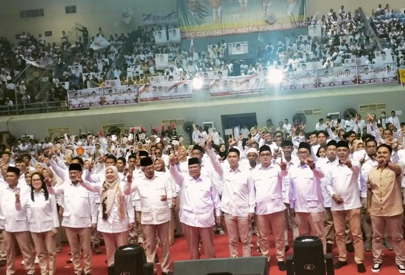 Kader Gerindra Sumsel Komitmen Menangkan Prabowo Subianto Jadi Presiden 2024 