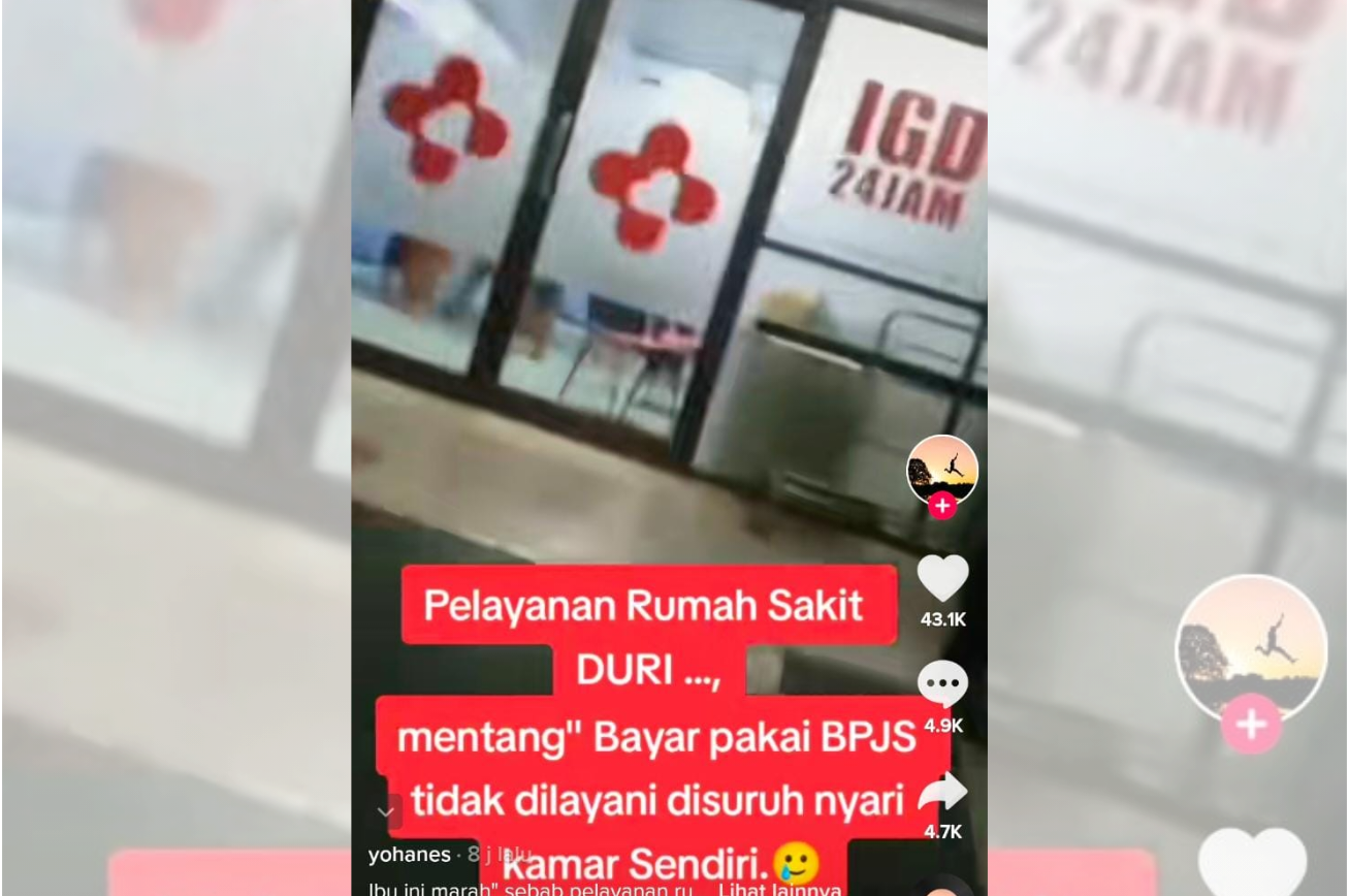 Heboh! Mentang-Mentang Pakai BPJS, Petugas Medis IGD RS Mutia Sari Duri Cuekin Pasien, Pihak RS Bilang Begini