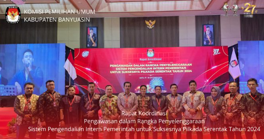 Kordiv Hukum dan Pengawasan KPU Banyuasin Hadiri Rapat Koordinasi Pengawasan Pilkada Serentak 2024