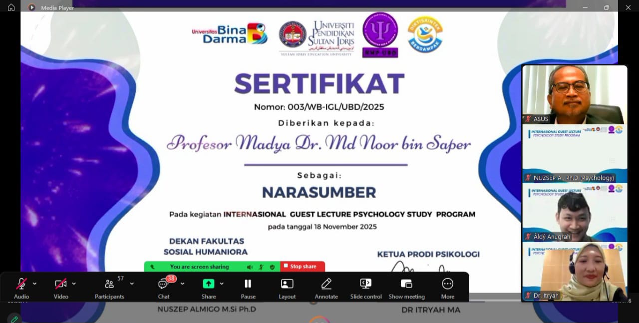 UBD Hadirkan Pakar UPSI Malaysia Bahas Pentingnya Keterampilan Interpersonal bagi Calon Konselor