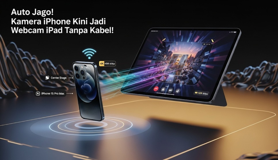 iPadOS 26: Kini Fitur Terbarunya Bisa Akses Kamera iPhone Sebagai Webcam Langsung via WiFi!