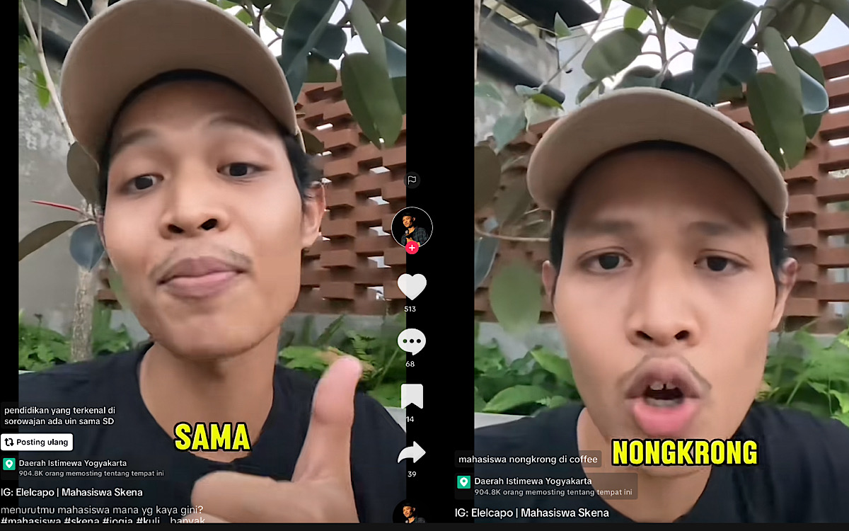 Pria Ini 2 Kali Spil Lokasi Oknum Mahasiswa Nongkrong di Kafe Numpang Wifi Tapi Nggak Jajan di Sorowajan 