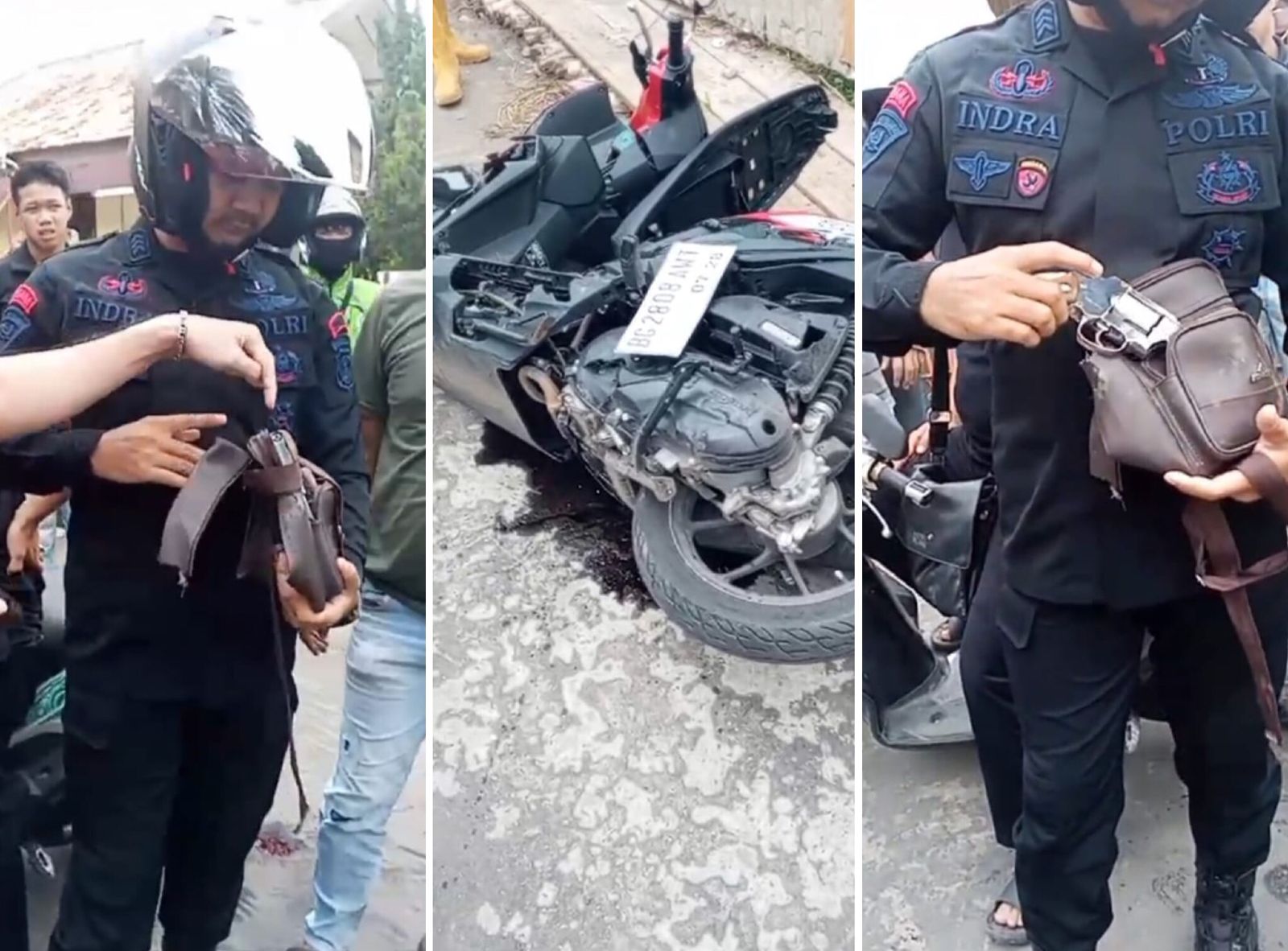 Pelaku Curanmor Bersenpi di Pakjo Palembang Babak Belur Usai Gagal Kabur, Sempat Tembak ke Arah Korban