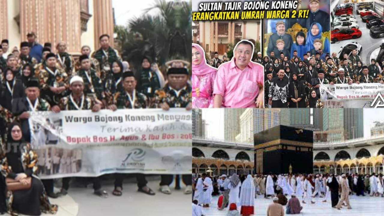 WOW, Pria yang Dijuluki Sultan Bojong Koneng Berangkatkan Warga 2 RT Pergi Umrah, Warganet: Jiwaku Merontah