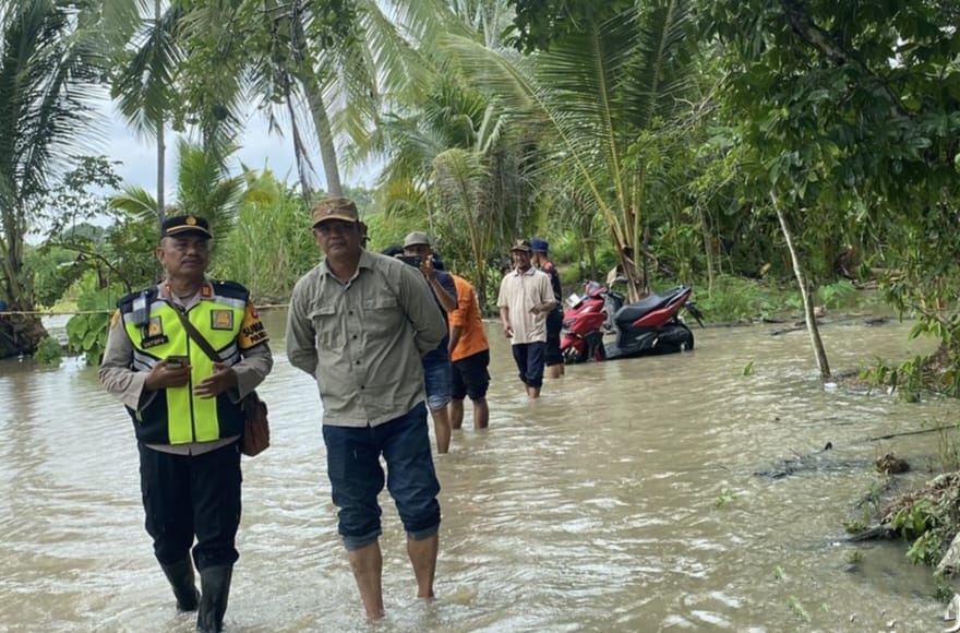 Sejumlah Wilayah di Ogan Ilir Mulai Diterjang Banjir, Polisi dan Kades Siaga 