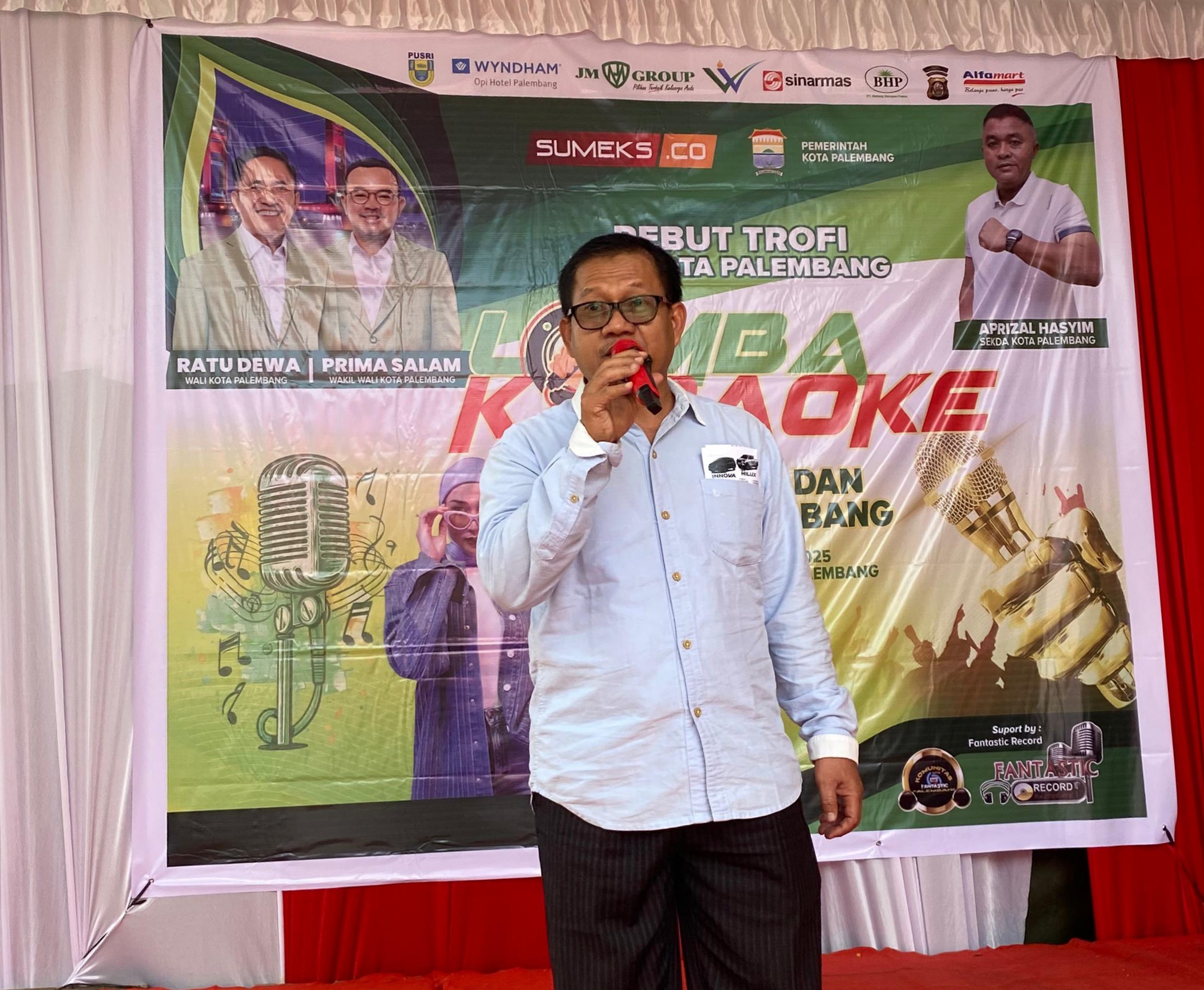 Lomba Karaoke Dangdut dan Lagu Palembang 2025 Sumeks.co Diikuti Puluhan Peserta
