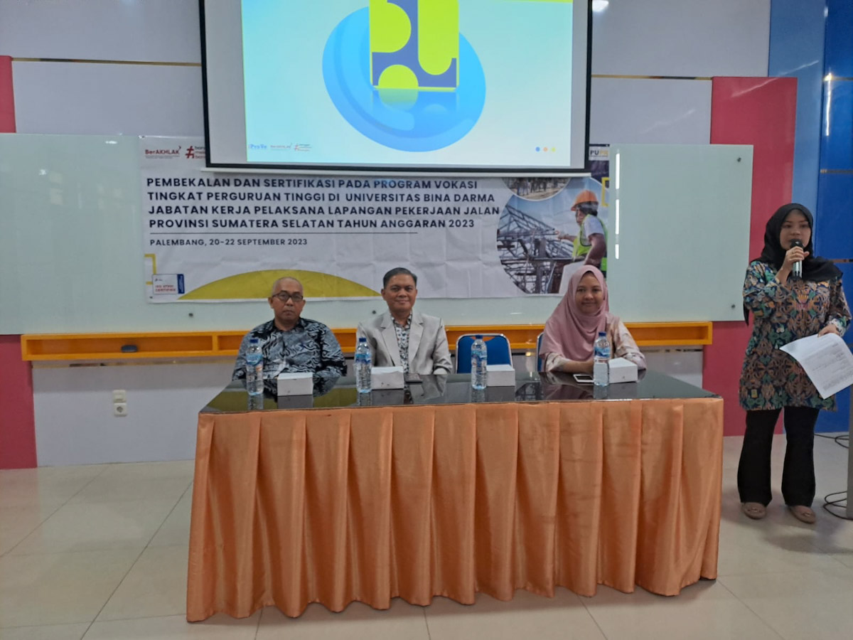 Balai Jasa Konstruksi Wilayah II Kolaborasi Dengan UBD Palembang Gelar Pembekalan Pada Mahasiswa 